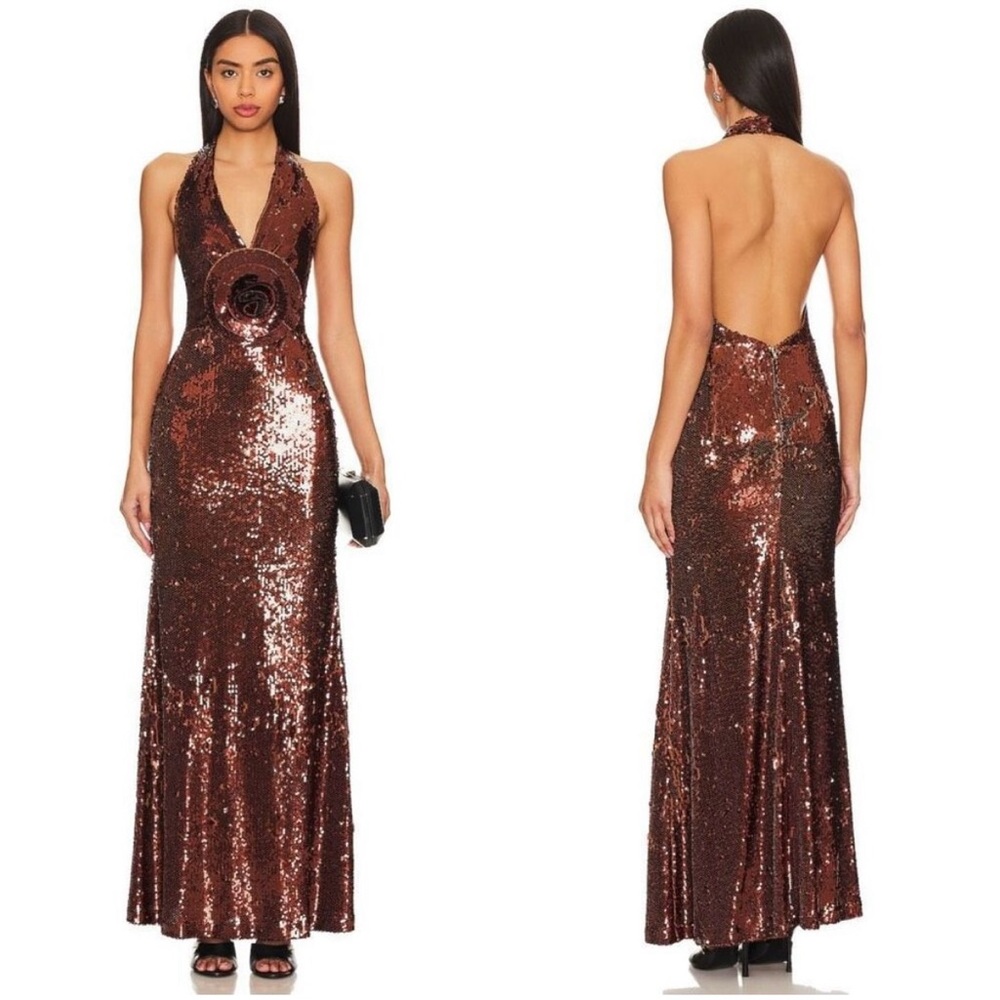 The Bar Grayson Gown in Hot Chocolate